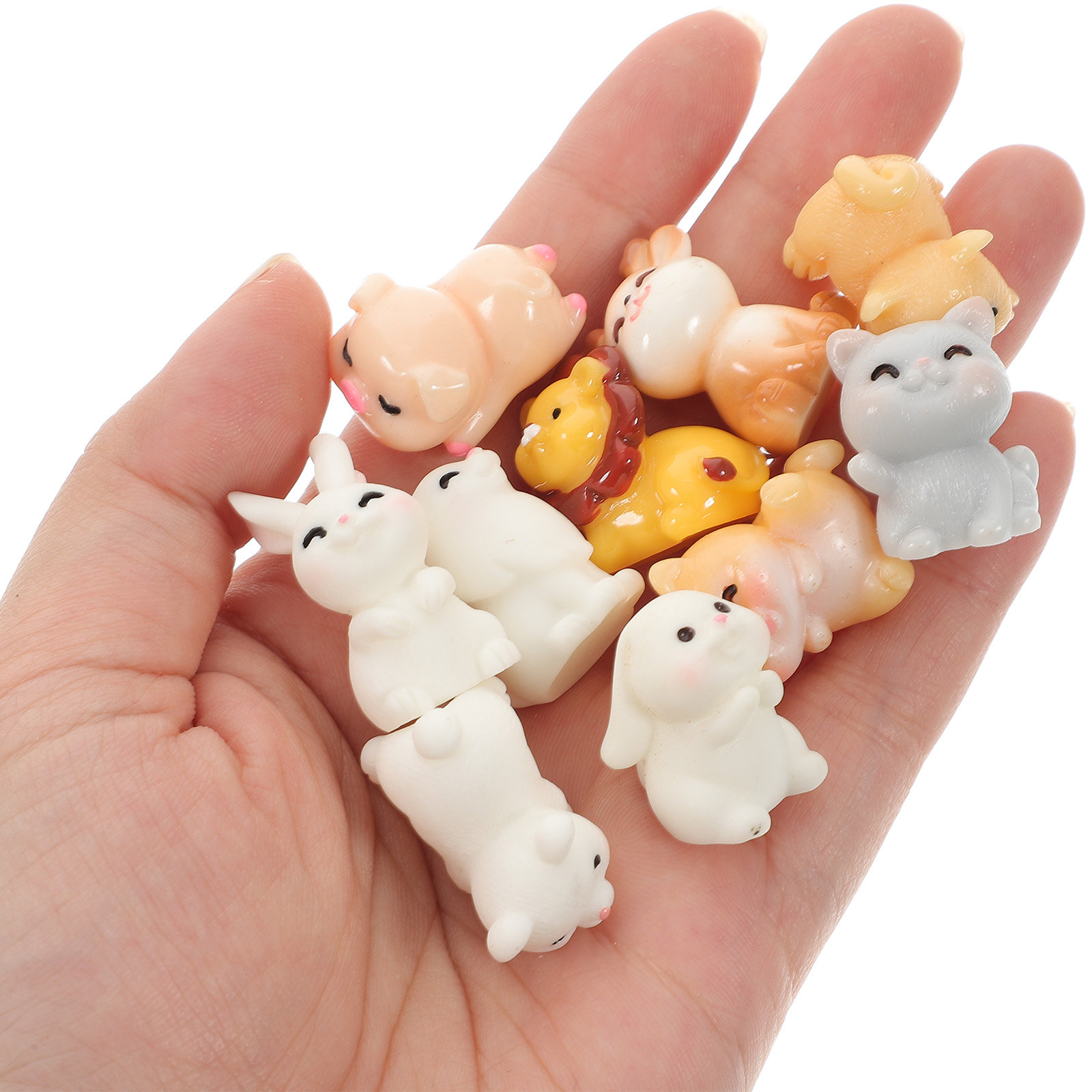 Bonsai Garden Landscape Design - 11Pcs Mini Animal Resin Ornaments Vivid