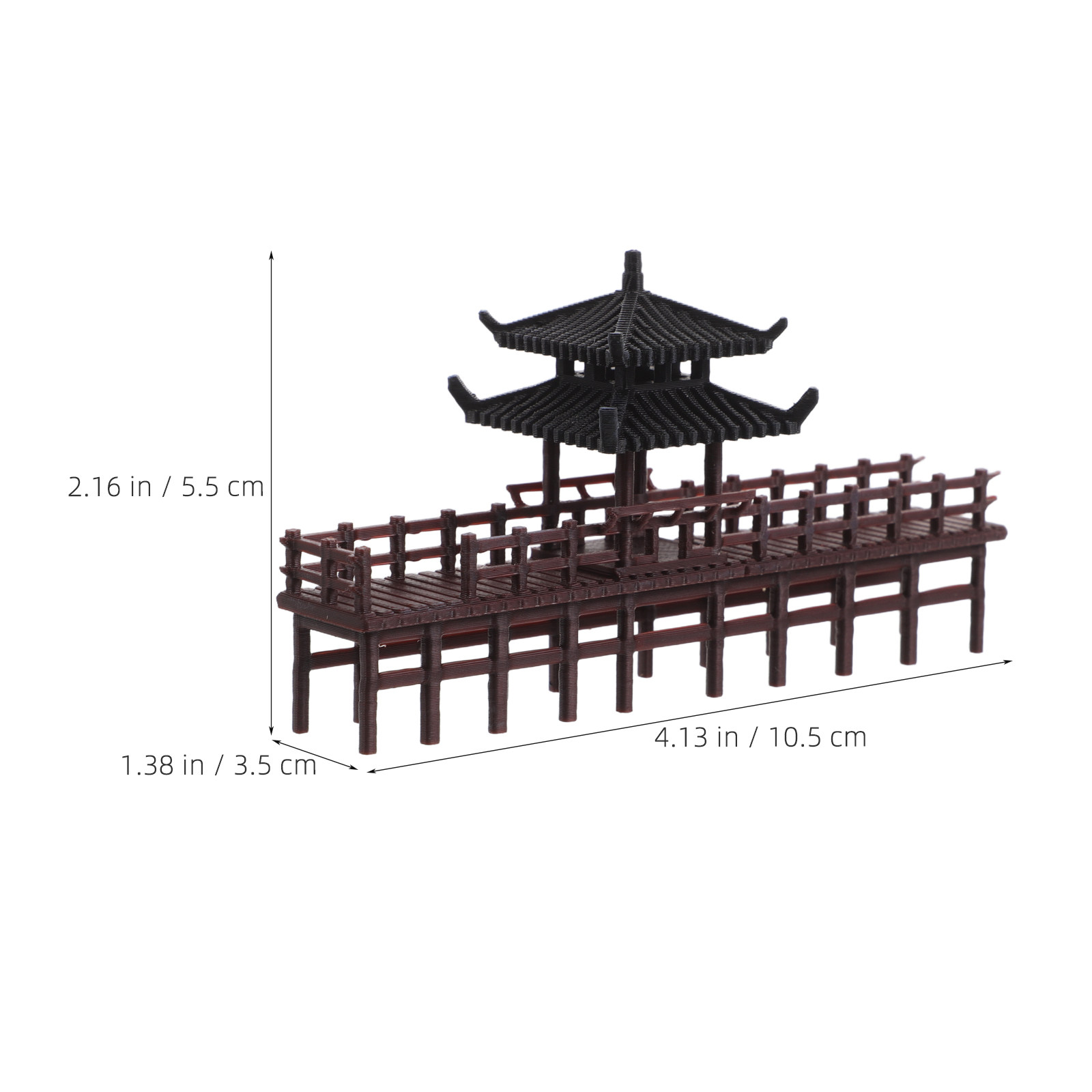 Miniature Chinese Pavilion Bri - Bonsai Garden Landscape Design recension och pris