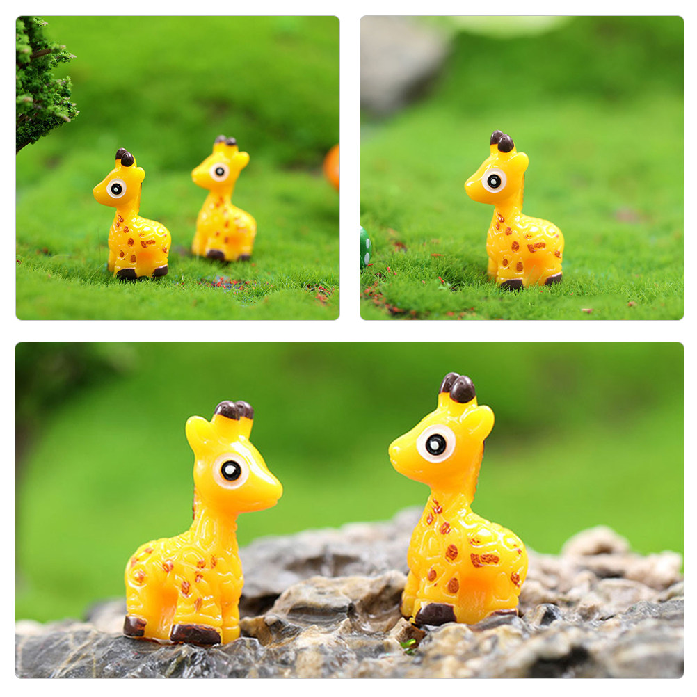 8Pcs Deer Decorations Resin Mi - Bonsai Garden Landscape Design recension och pris