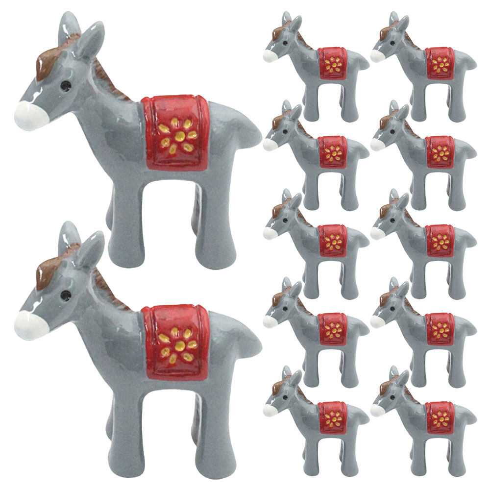 12Pcs Resin Mini Donkey Garden - Bonsai Garden Landscape Design recension och pris