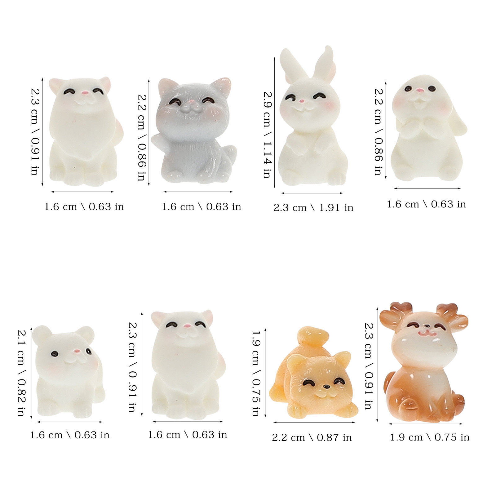 11Pcs Mini Animal Resin Orname - Bonsai Garden Landscape Design recension och pris